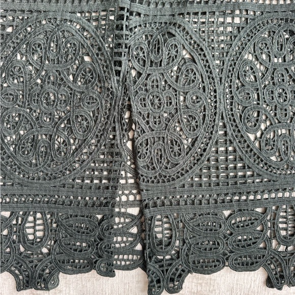 Topshop Green Lace Pencil Skirt - Picture 7 of 8
